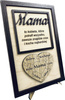 STATUETKA DREWNIANA NA DZIEŃ MAMY PREZENT UPOMINEK Z NADRUKIEM GRAWER MAMA