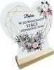 STATUETKA SERCE PREZENT NA DZIEŃ BABCI UPOMINEK Z NADRUKIEM