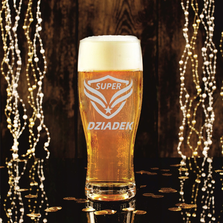 PREZENT NA DZIEŃ DLA DZIADKA KUFEL NA PIWO GRAWER + PODKŁADKA + OTWIERACZ