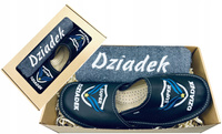 PREZENT NA DZIEŃ DZIADKA KAPCIE SKÓRZANE + RĘCZNIK ZESTAW PREZENTOWY